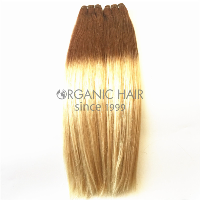 Brazilian colored natural hair extensions